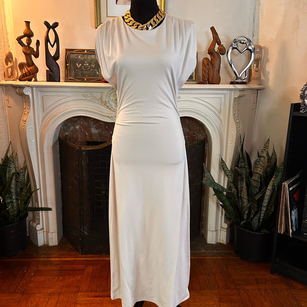 H&M Cream Midi dress sleeveless